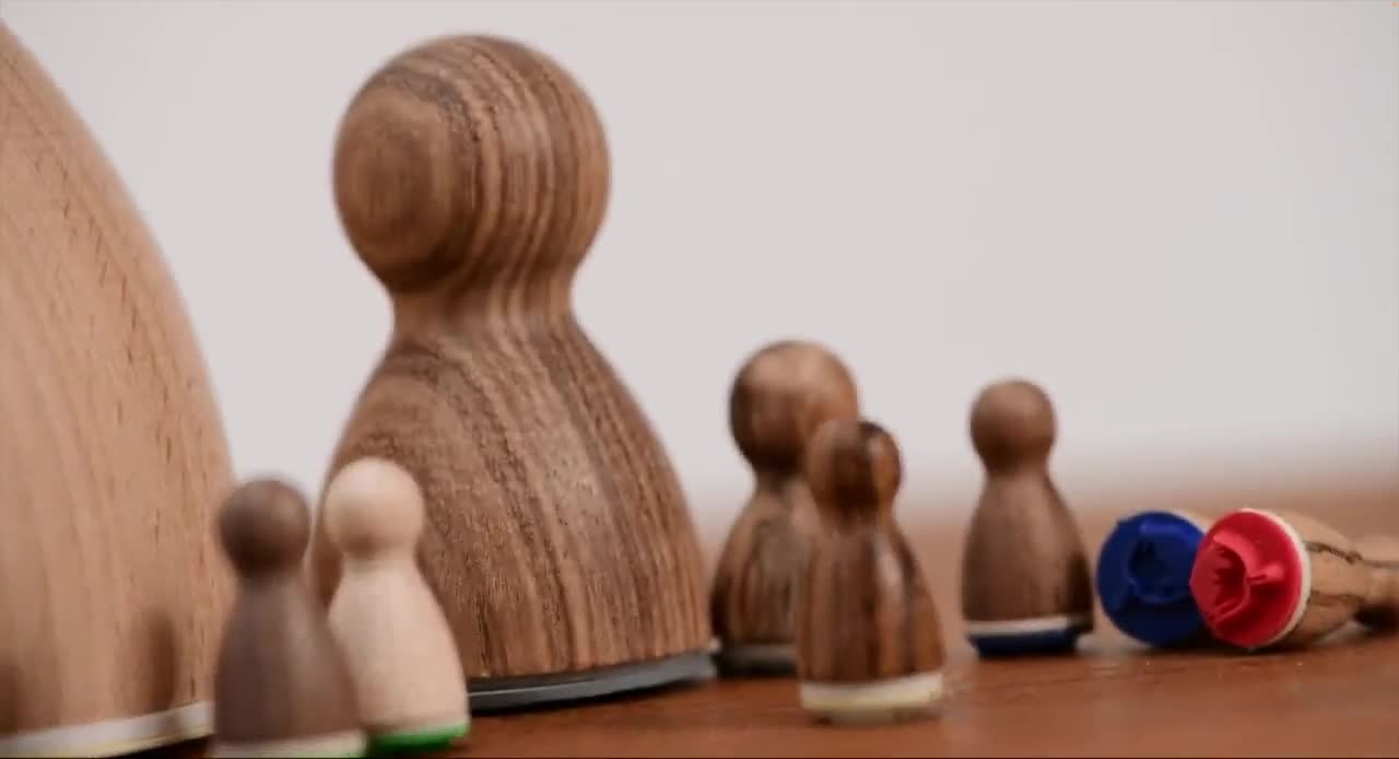 スタンプセット ミニ木製スタンプセット 3個パック ワイルド・イン・ザ